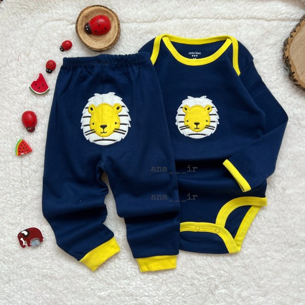 بادی شلوار شیرسرمه ای