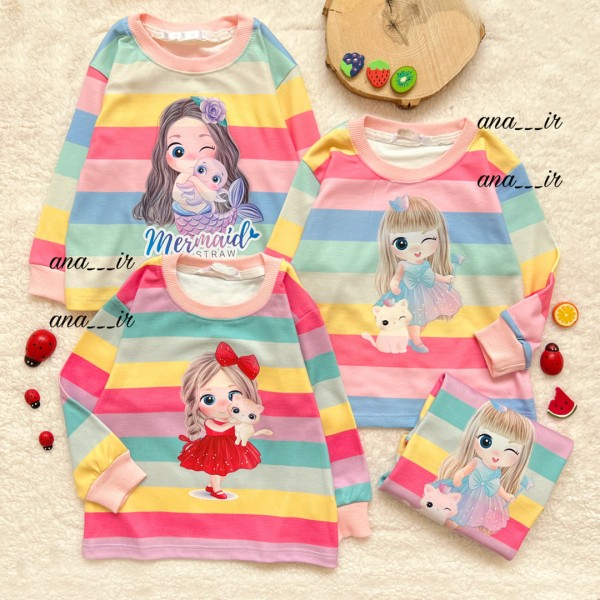 تک بلوز رنگارنگ دختر