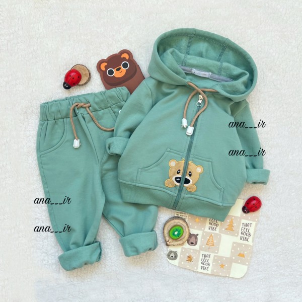 سویشرت شلوار سبزخرسی