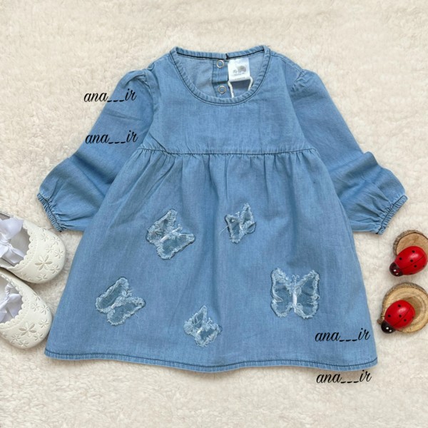 پیراهن جین پروانه