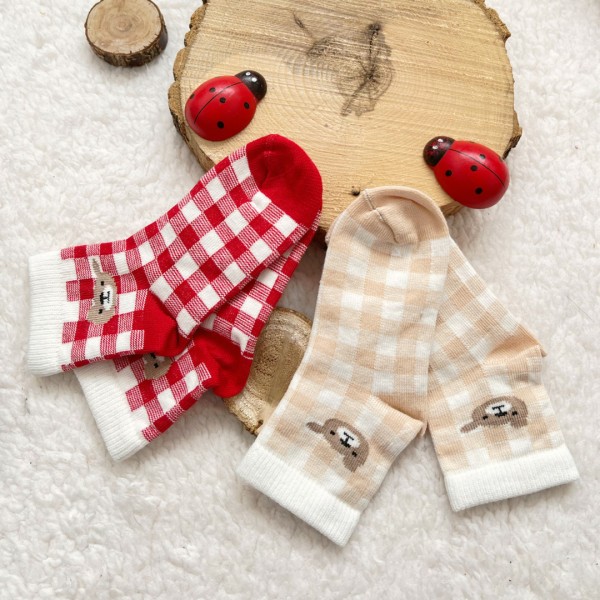 جوراب چارخونه خرسی