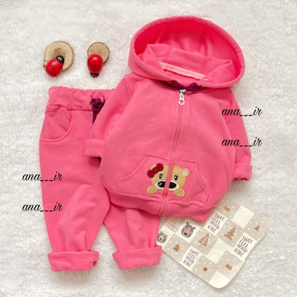 سویشرت شلوار خرس هندوانه ای