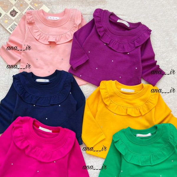 بلوز رنگی یقه چیندار