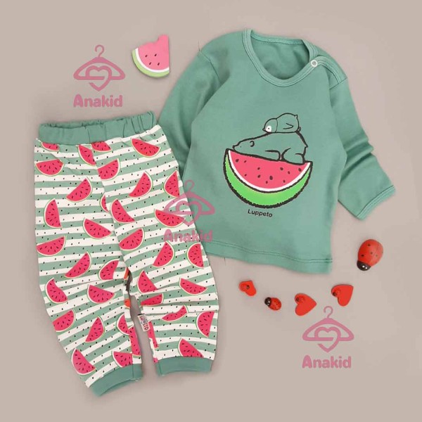 بلوز شلوار یلدایی خرسی