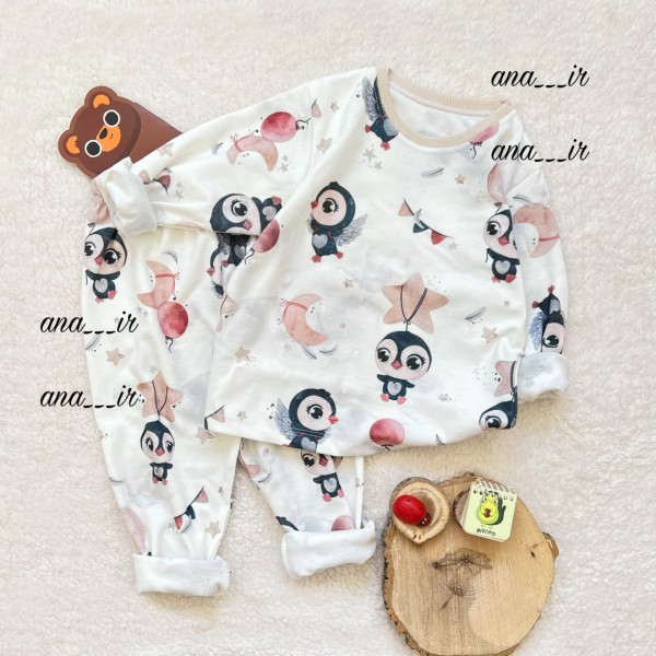 بلوز شلوار پنگوئن پرنده