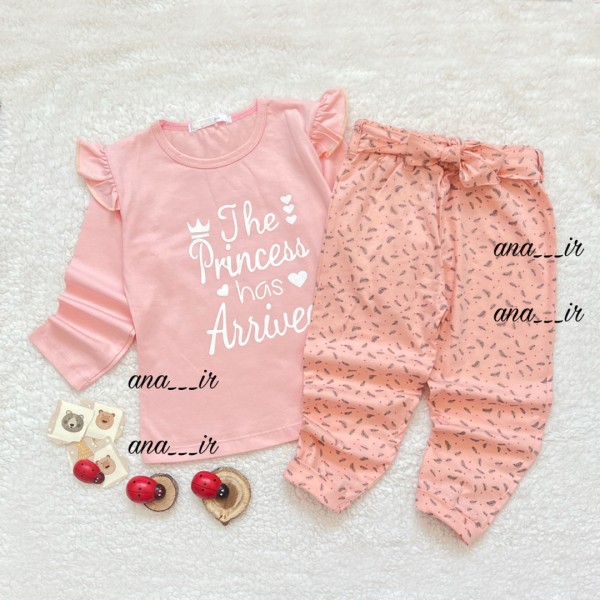 بلوز شلوار پرنسس صورتی