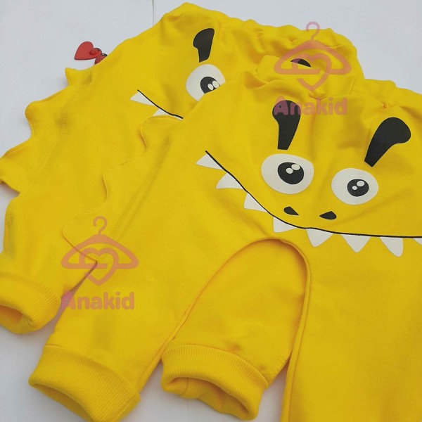 شلوار دندون خندون زرد