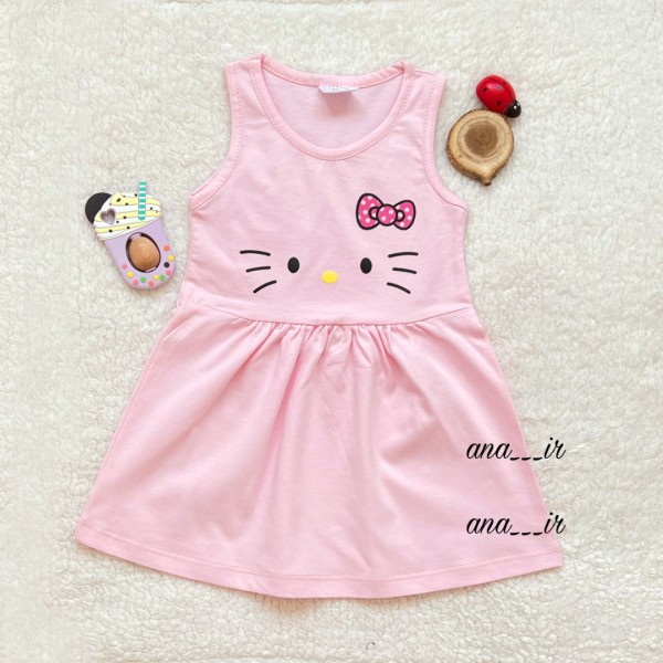 پیراهن کیتی صورتی