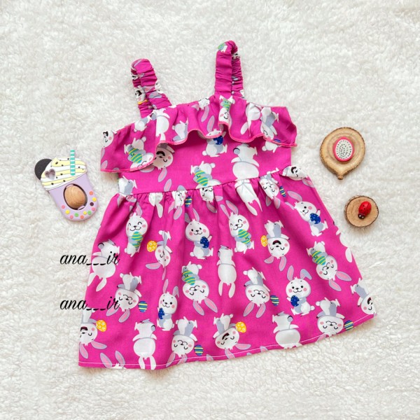 پیراهن گوگولی سرخابی