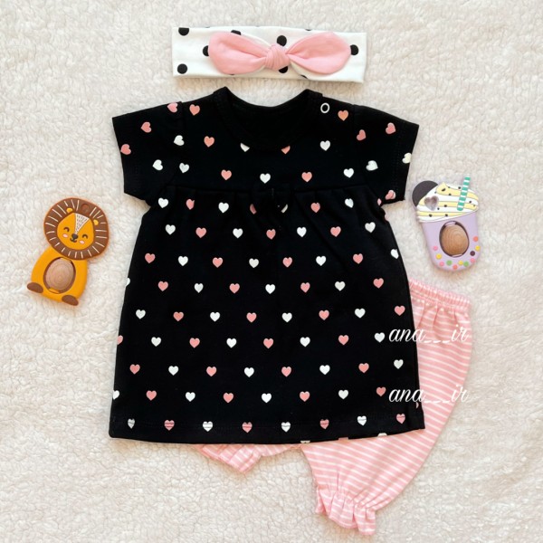 سه تیکه قلب مشکی