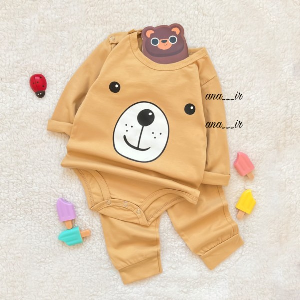 بادی شلوار خرس نسکافه