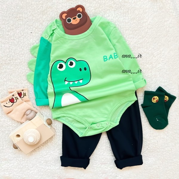 بادی شلوار دایناسور گوگولی