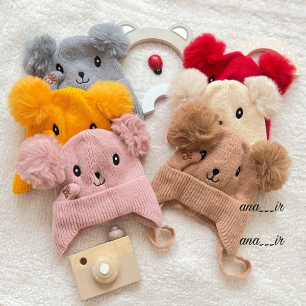کلاه  زمستونه خرسی