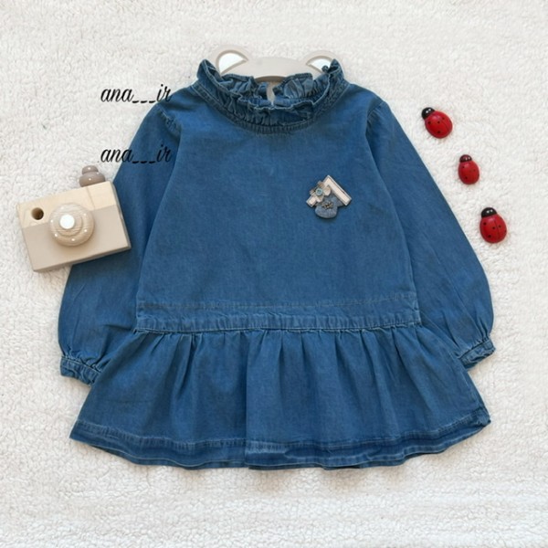 پیراهن جین چیندار