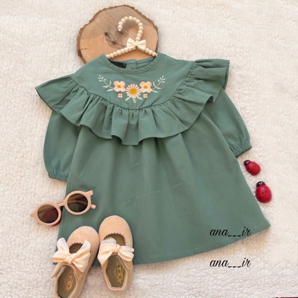 پیراهن سبزگلی