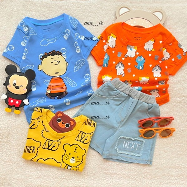 تیشرت شلوارک جین