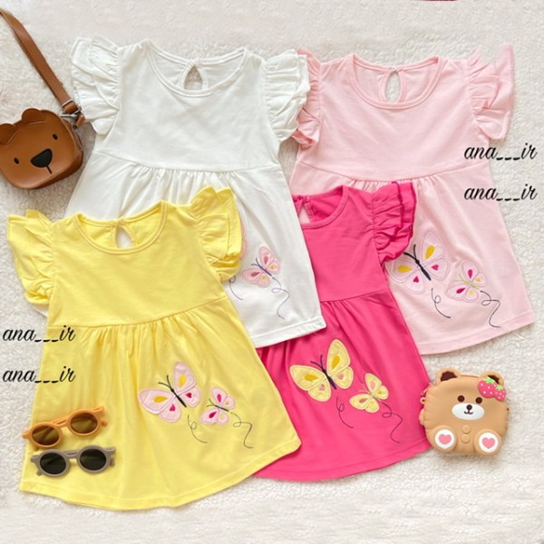 پیراهن پروانه رنگی