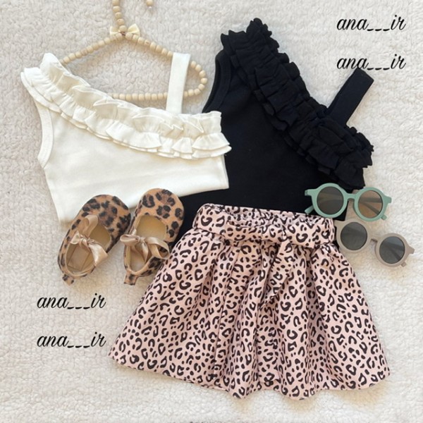 تاپ دامن پلنگی