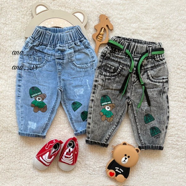 شلوار جین کلاه سبز