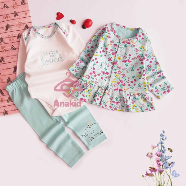 سه تیکه گل گلی