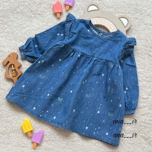 پیراهن جین طرحدار