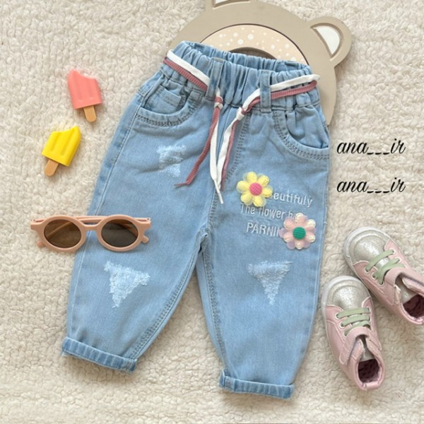 شلوار جین گل پرنا