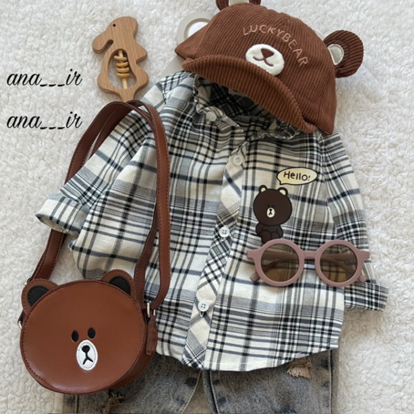 بلوز چارخونه خرس