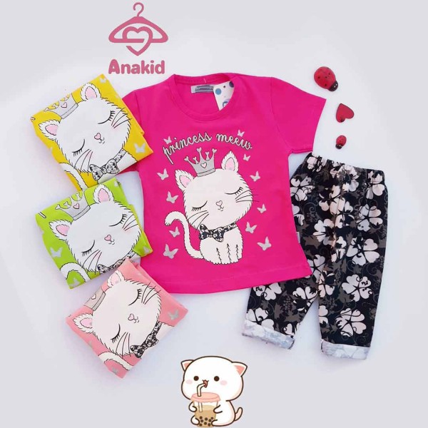 تیشرت شلوارک پرنسس میو