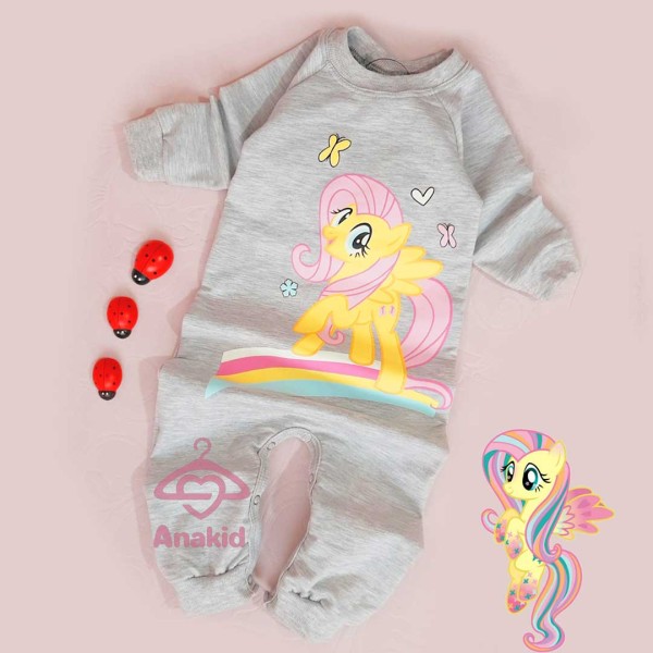 سرهمی پونی طوسی