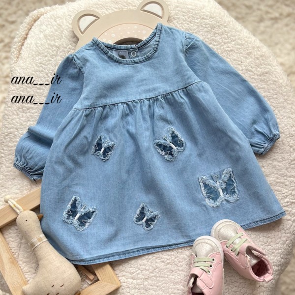 پیراهن جین پروانه