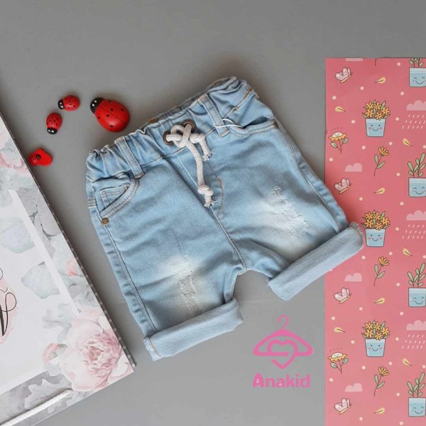 شلوارک جین روشن