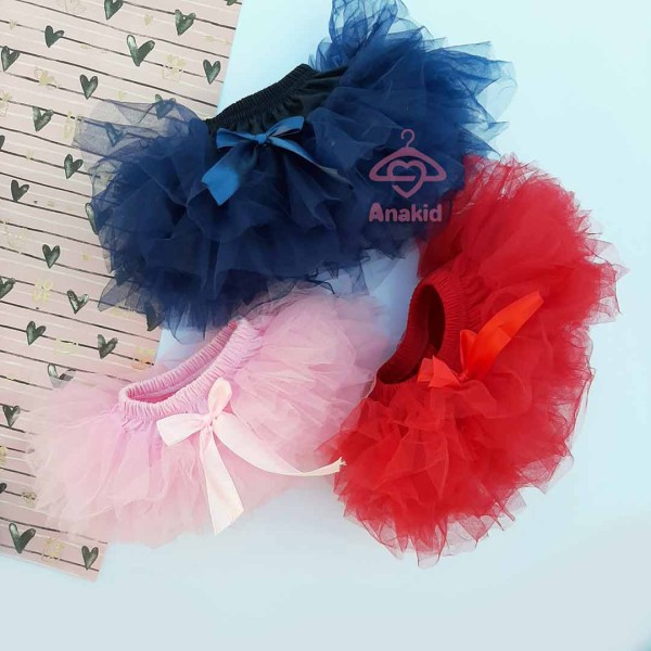 دامن شرتی پفی