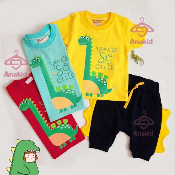 تیشرت شلوارک دایناسور گردن دراز