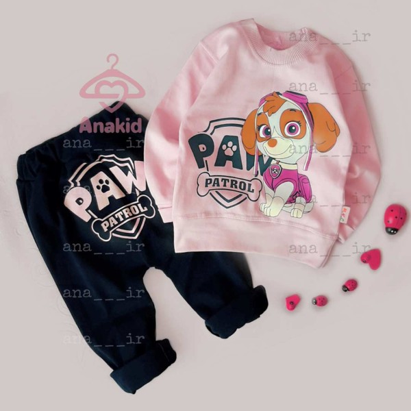 بلوز شلوار پاترول صورتی