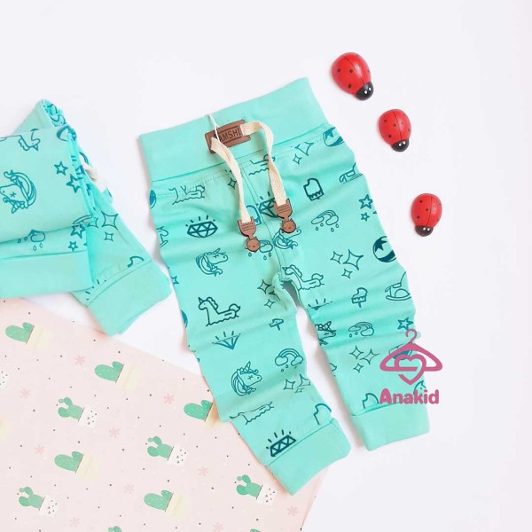 شلوار تکشاخ آبی