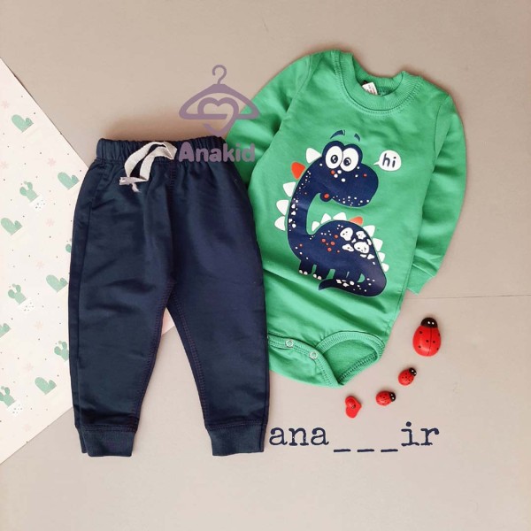 بادی شلوار hi سبز