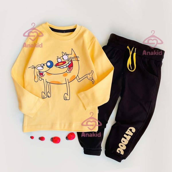 بلوز شلوار سگ و گربه