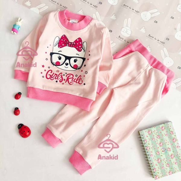 بلوز شلوار پاپیون عینکی