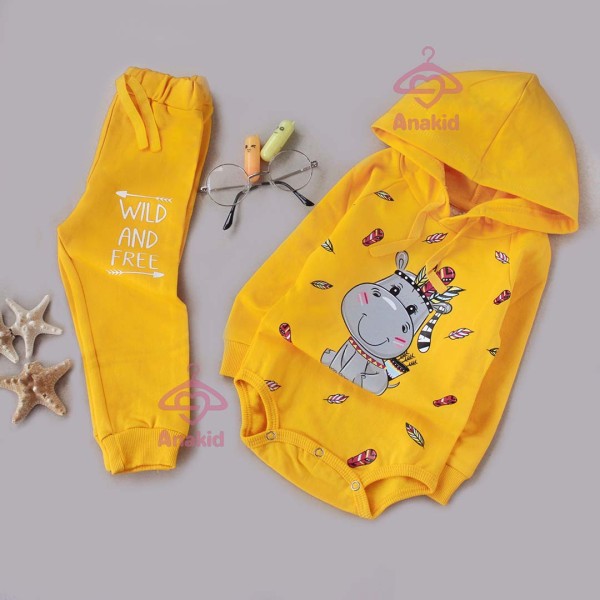 هودی بادی شلوار سرخپوست