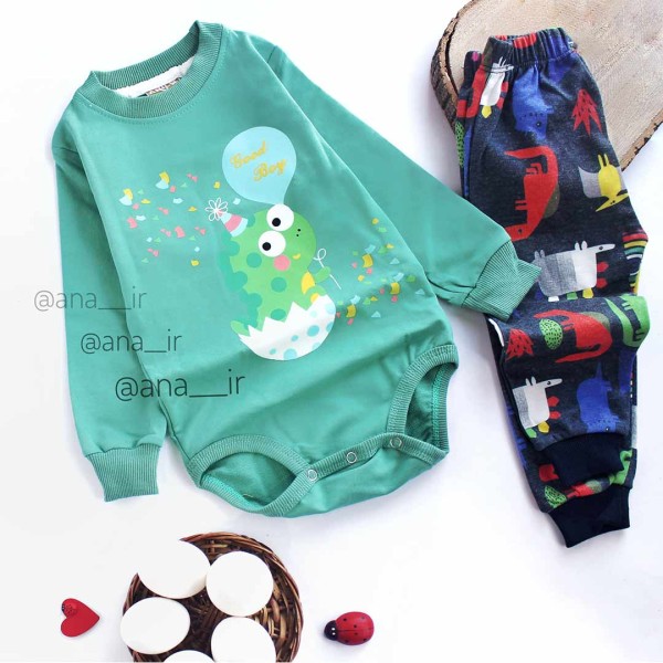 بادی شلوار جوجه دایناسور