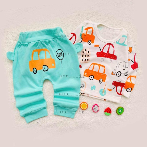 بلوز شلوار ماشین رنگی