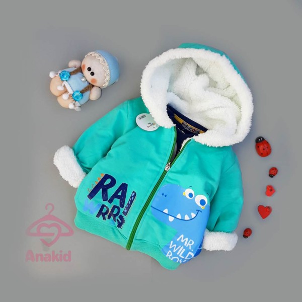 سویشرت دایناسور سبزآبی