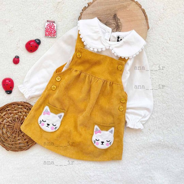 دوتیکه عیدانه گربه خردلی