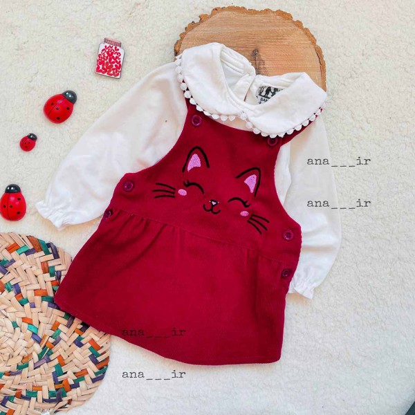 دوتیکه عیدانه پیشی زرشکی