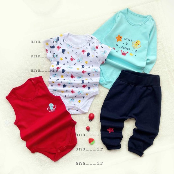 چهار تیکه دریا آبی