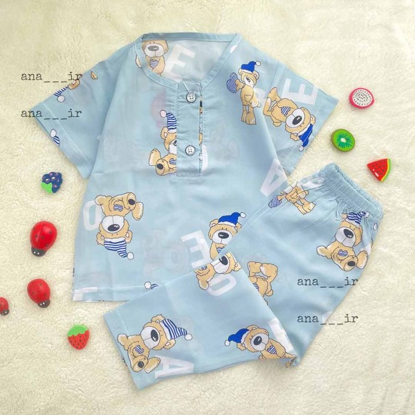 ست کولردار خرس آبی