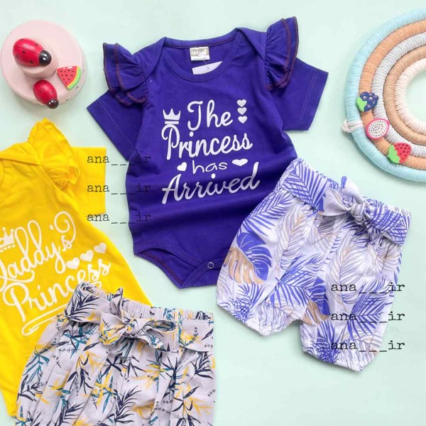 دوتیکه بادی شلوارک پرنسس