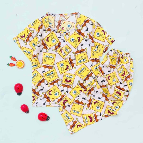 ست کولردار باب اسفنجی زمینه سفید