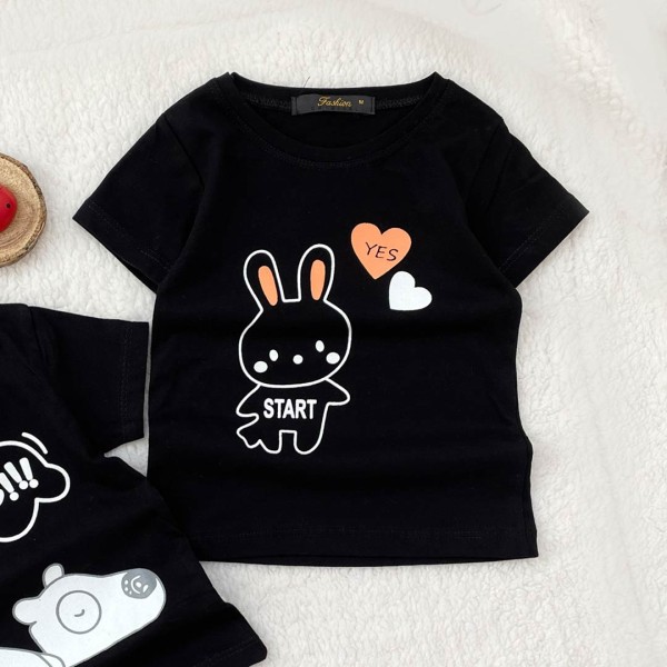 تیشرت خرگوش قلب مشکی