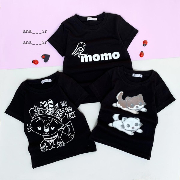 تیشرت حیوانات مشکی